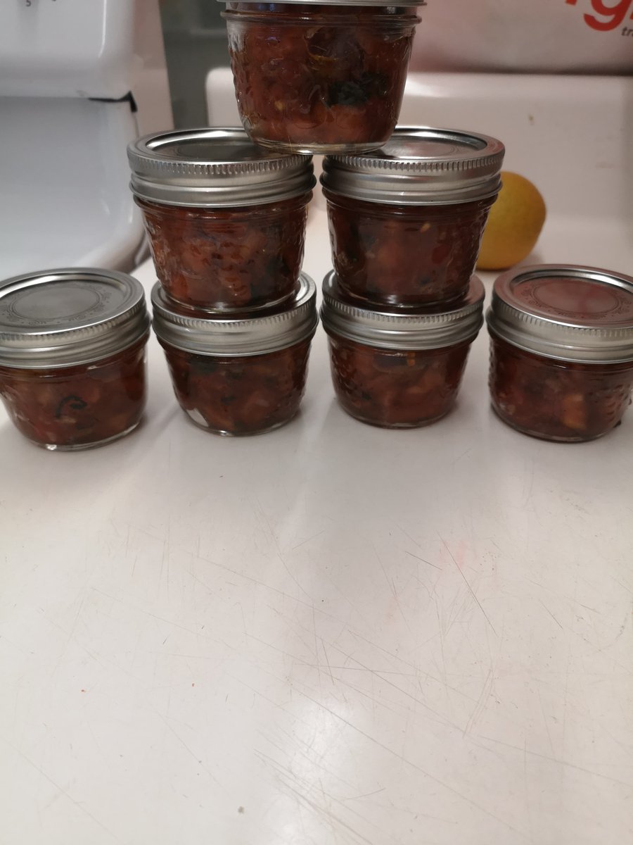 BaisleyAshley's tweet photo. What better way to use up our school’s tomato harvest than a cross curricular activity? Students followed a recipe that they doubled ( fractions!), learned many life skills (budgeting, cooking, cleaning) and got to try something new! #classbubble
@birchmountbears @ExL_NB https://t.co/IjYzU79fJf