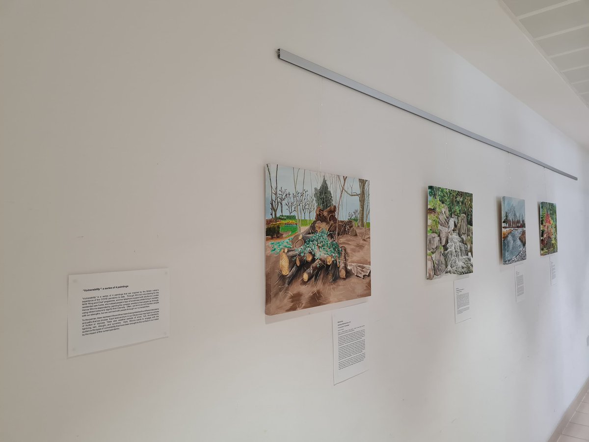 UNVEILINGheart's tweet photo. Nailah Daley-Allen and Winnie Lau hosting week-long #exhibition entitled #HopeFearAndDreams at @stf_engineroom, today featuring talk by #ArtTherapist #AlleyAkoh on how art can help our mental heath. Come one,come all :-) https://t.co/zuSPCy3R6T