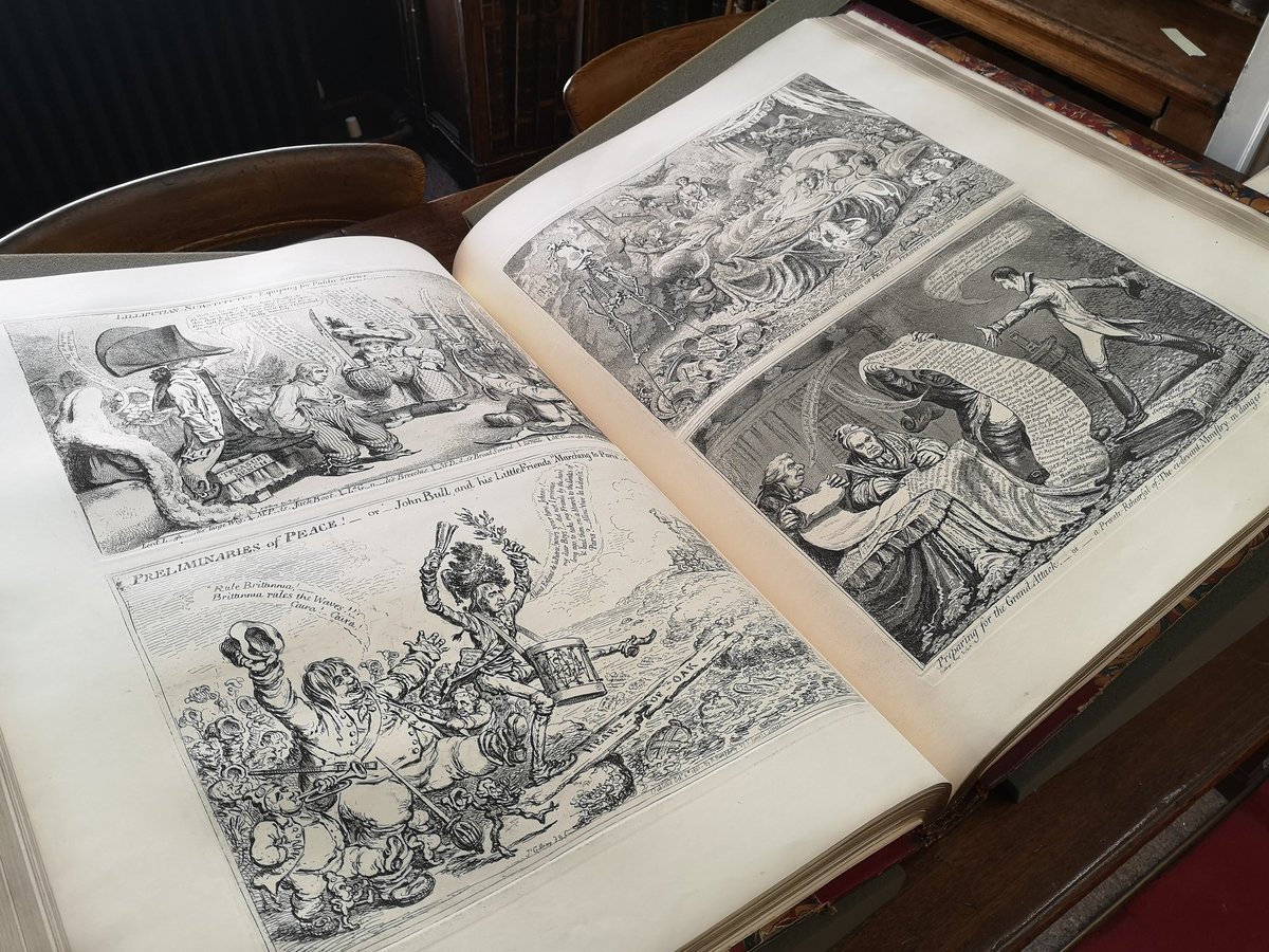 Bekkhilde's tweet photo. Henry VIII, Gillray and more... look at our wonderful collections set free in @SocAntiquaries Library for our Early Careers Researchers Conference today 🥰 https://t.co/X2tbCzgscX