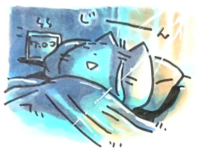 仰向けのtwitterイラスト検索結果