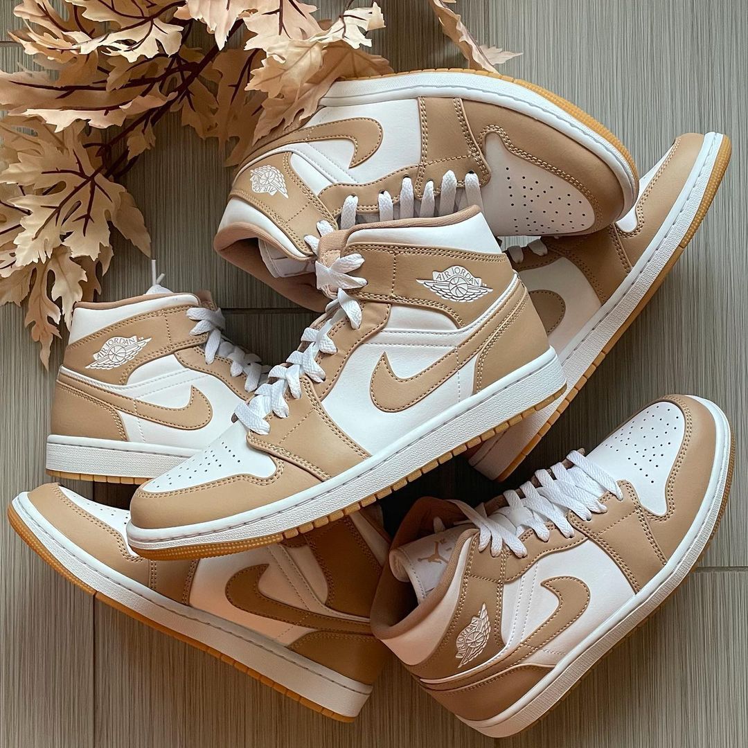 jordan 1 tan gum mid