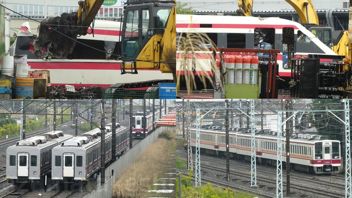 azumatakeshi's tweet photo. 【ザ・解体!東武特急200系りょうもう号 208F 全車解体済 先頭車解体シーン!】
東武6050系 更新車 6167F+6153F+6156F 6両のうち6156F解体開始
https://t.co/nfMGYXG6Qr
#東武 #特急 #200系 #りょうもう号 #208F #解体シーン #6050系 #6156F #解体開始 https://t.co/O2ASAhaDV6