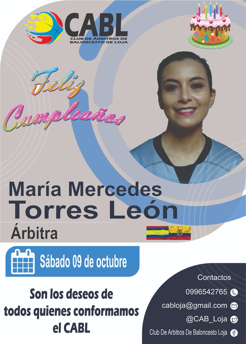 CabLoja's tweet photo. Te deseamos felicidad, salud y que todos tus sueños se hagan realidad. Que tu vida sea larga para que durante muchos años tu luz interior ilumine a los que están cerca de ti. https://t.co/WVEYKyMFM2
