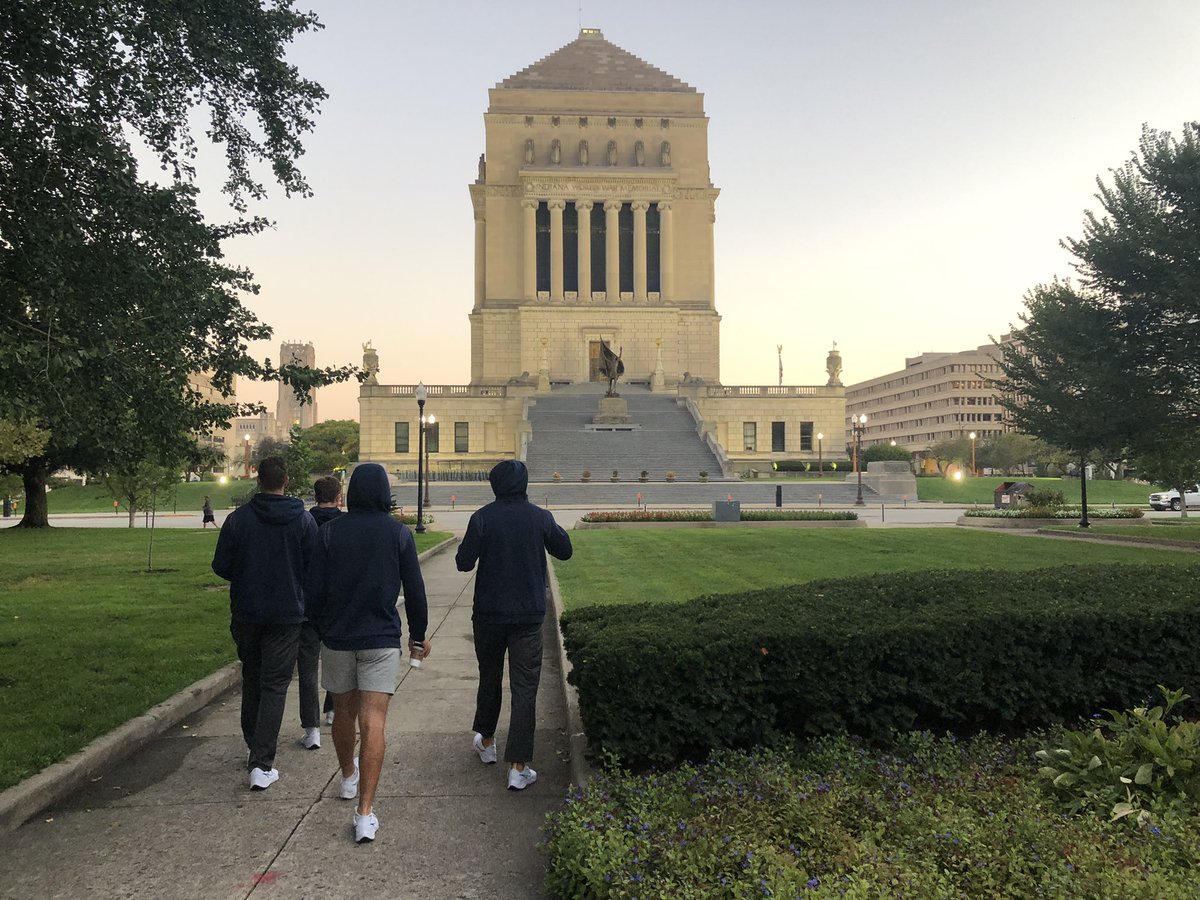 CoachChapatte's tweet photo. QBs are ready in Indy!!!
#QBWalk #SendItCrew #1-0 https://t.co/W3gqYAPJbO