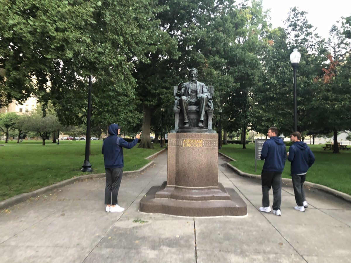 CoachChapatte's tweet photo. QBs are ready in Indy!!!
#QBWalk #SendItCrew #1-0 https://t.co/W3gqYAPJbO
