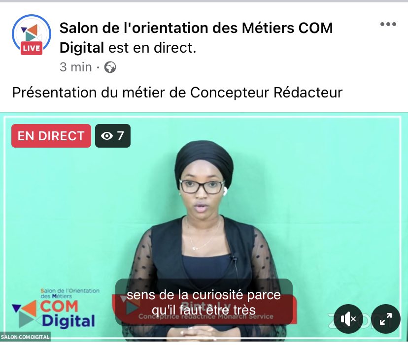 SalonComDigital's tweet photo. Présentation du métier de Concepteur Rédacteur par @LyBinta4 

Suivez le live 👉🏾 https://t.co/ZpIT63Due3 https://t.co/XBdst3Ha8v