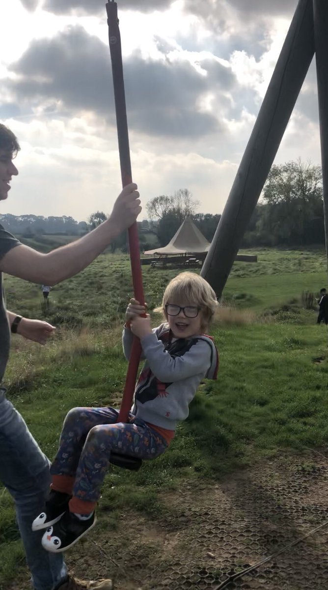 lorri_tay's tweet photo. Some of the Weekend at Williams den! Walking on Wobbly bridges and Wires, Wading through long grass and shouting Wheeeee! As F went Whizzing down the zip line! #AlphabetWeekend @TranbyReception https://t.co/90oXBMnZa1
