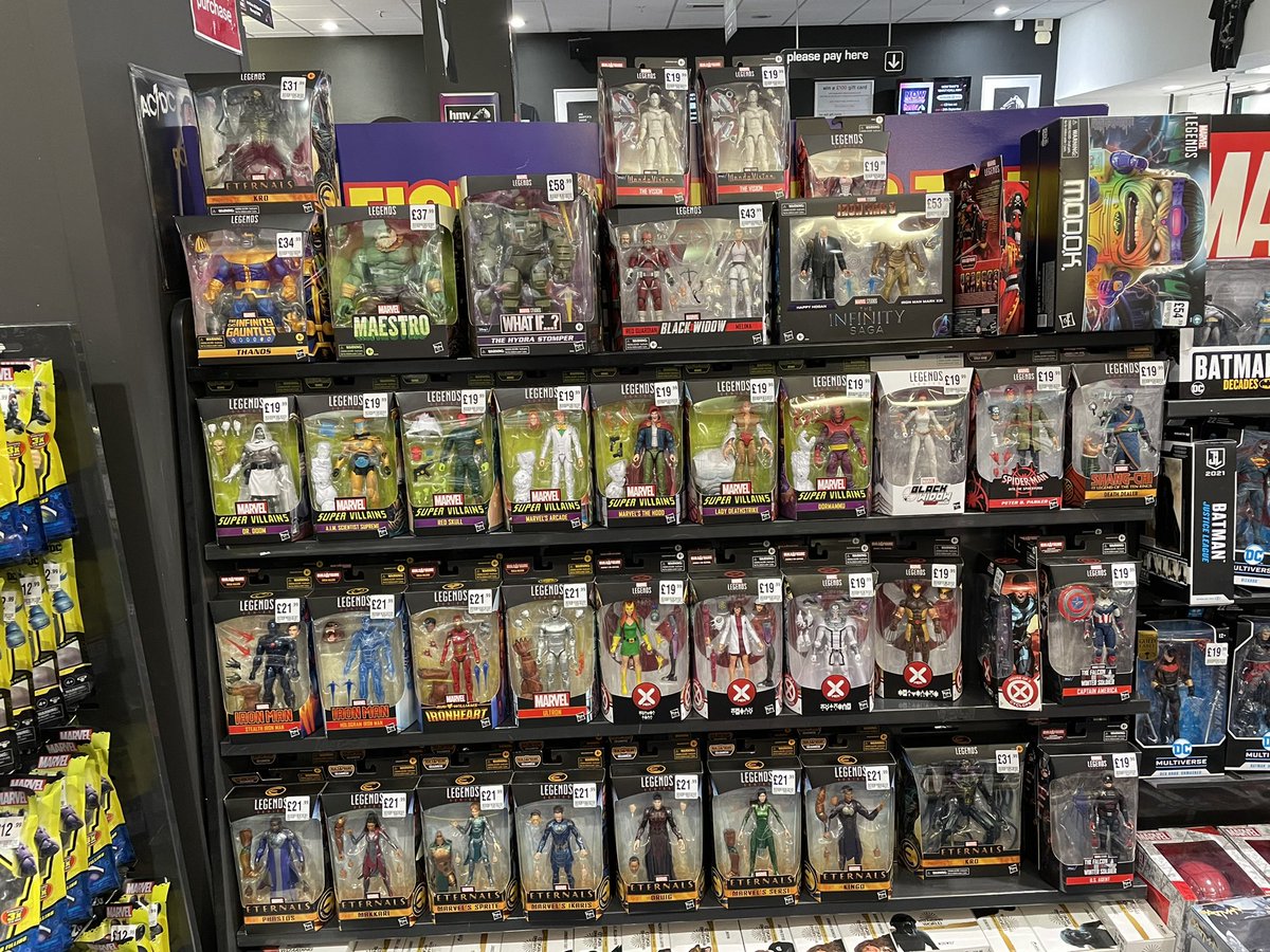 hmvLivingston's tweet photo. Calling all #MarvelLegends fans! We’ve just had loads of new figures delivered including #WhatIf and #eternals and they are available to buy now! https://t.co/BX3vmu72lp