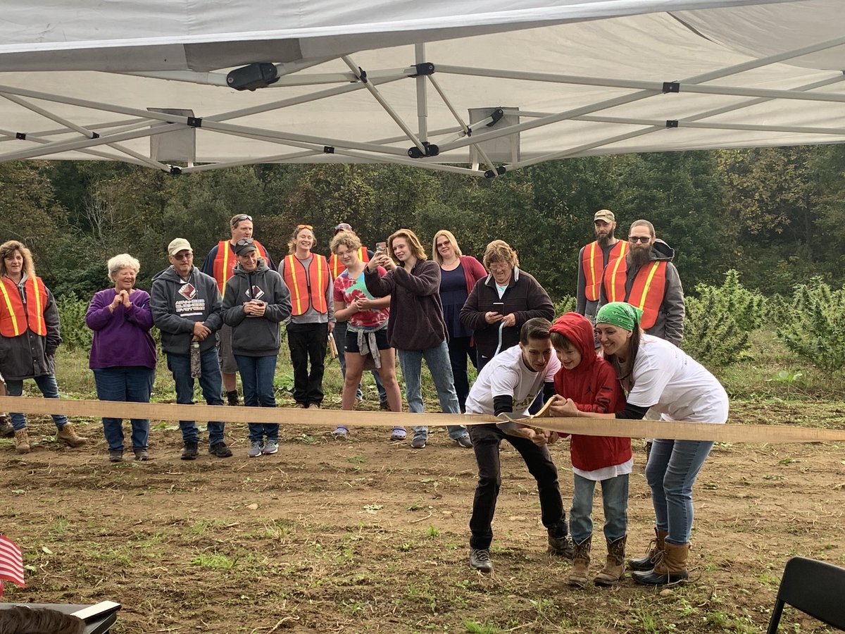 cornellwillow's tweet image. Attending the ribbon cutting of the first you pick hemp farm in NY.