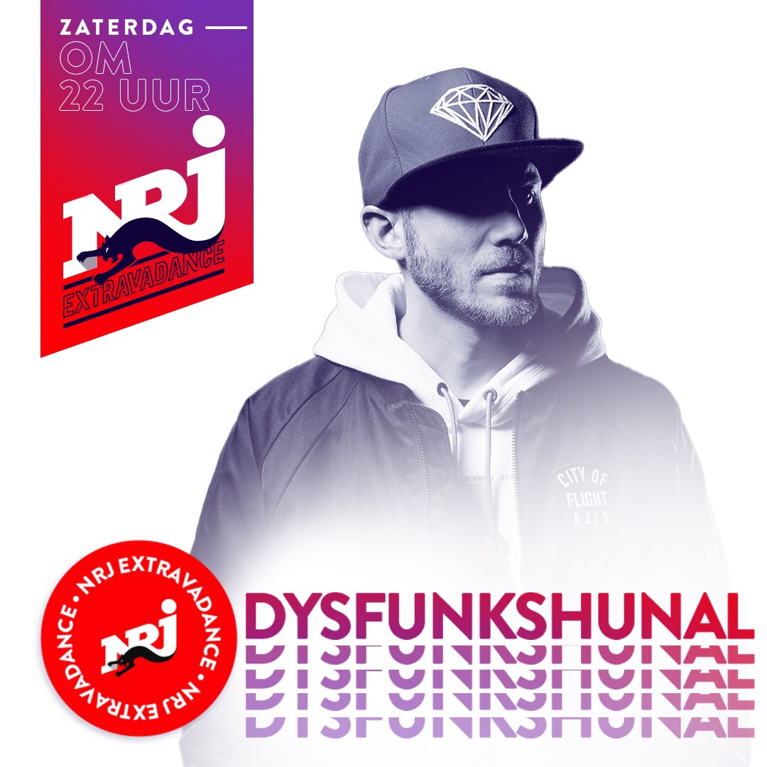 djdysfunkshunal's tweet photo. Tonight in the mix on @NRJBelgie ⚡️⚡️⚡️Listen live from 22h00 untill 23h00 on ▶️ https://t.co/LOWbZh1aS1 #NRJ #extravadance #hiphop #rap #trap #afrobeats #djlife #TuneIn https://t.co/EtFbSp9j2M