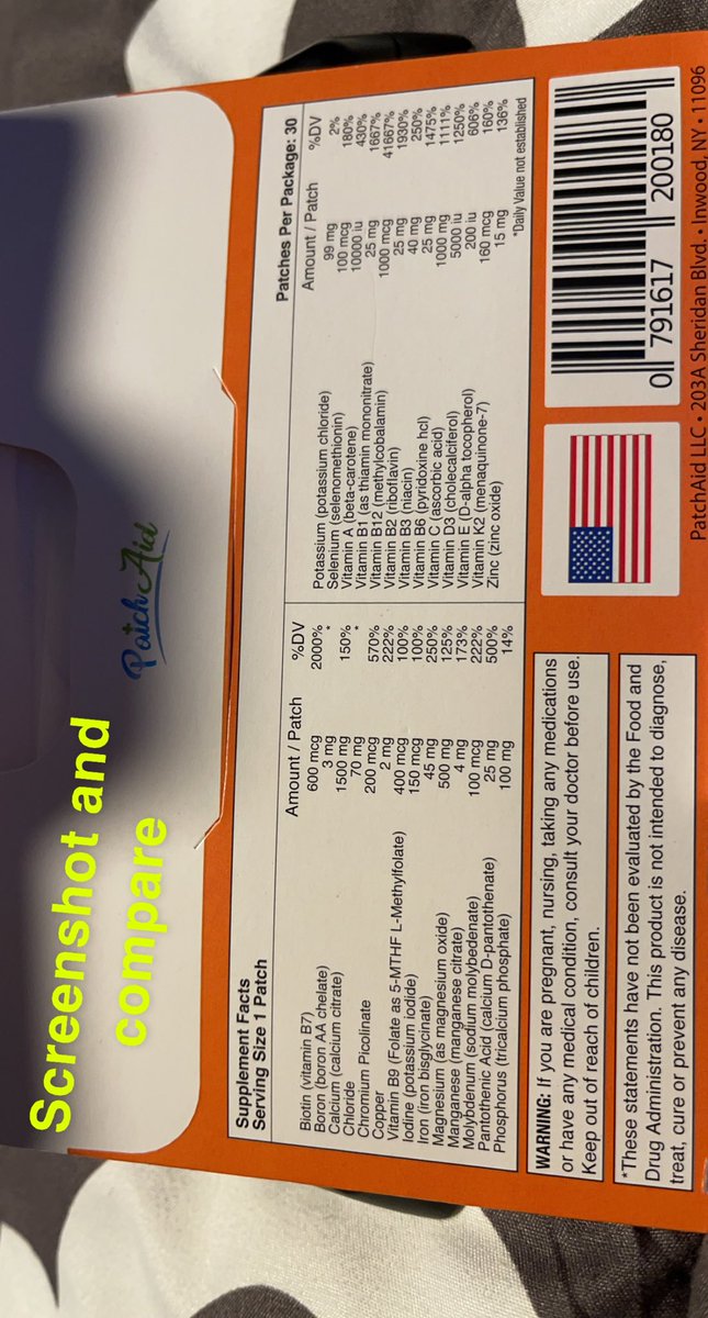 Cookye09's tweet photo. So I purchased 2-different brands of vitamin patches @PatchMD vs @PatchAid just know this I am sticking with @PatchAid https://t.co/X1eCxVcYMd