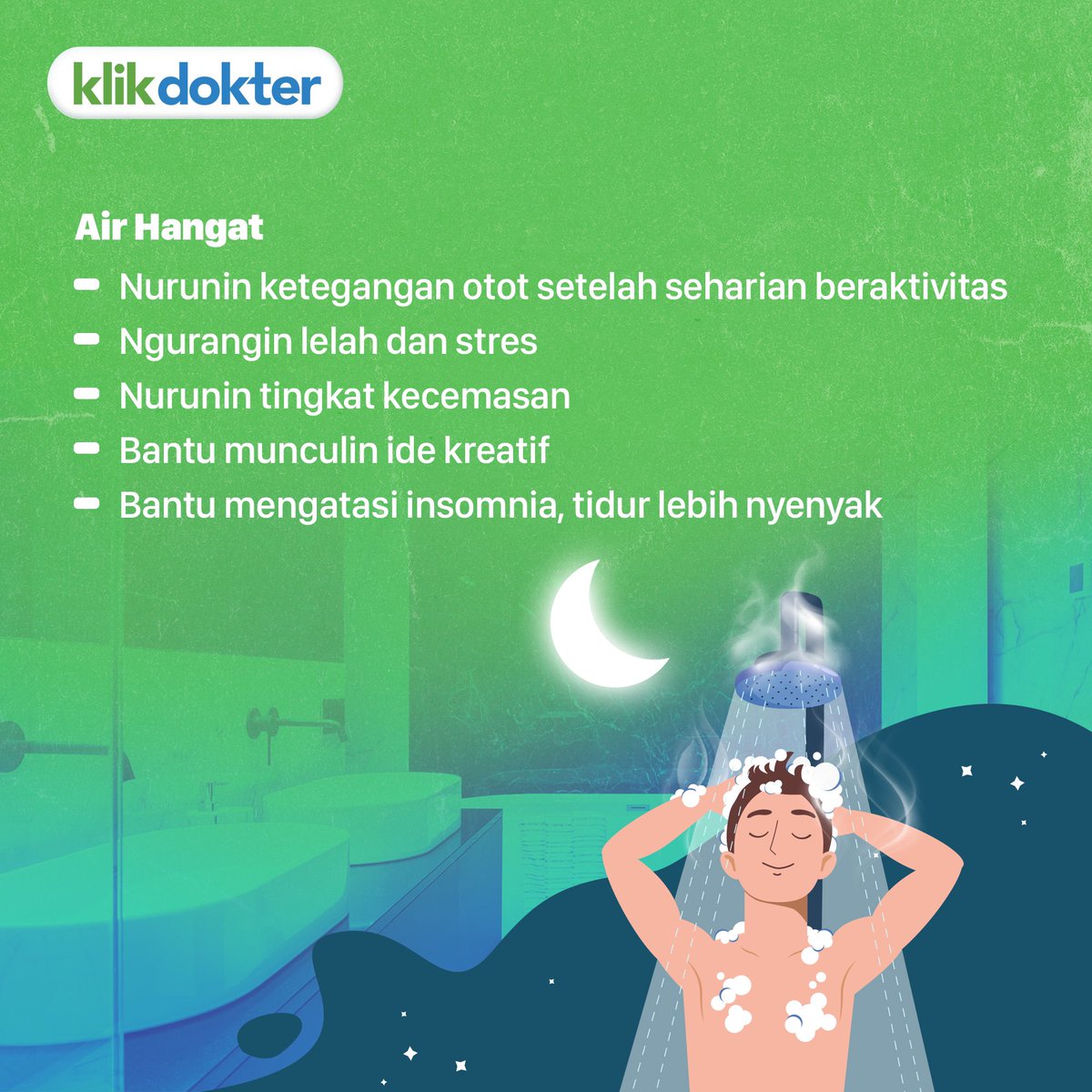 klikdokter_id's tweet photo. Periksa mata burem, jalan ke Cikupa
Kalau mandi malem, pakai air apa?

Nah, kamu biasanya mandi malem pakai air dingin atau anget nih? https://t.co/A1LbVISSfN