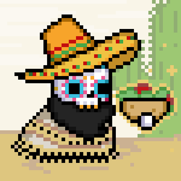 therealtblake's tweet photo. Was gifted a Spooky Bones Mage complete with Taco by Faust NFTs https://t.co/mXuSJ4VsWe

Thoughtful and creative 1/1 artwork to go with my Nah Fungible Bones PFP. https://t.co/IW693LsZqx