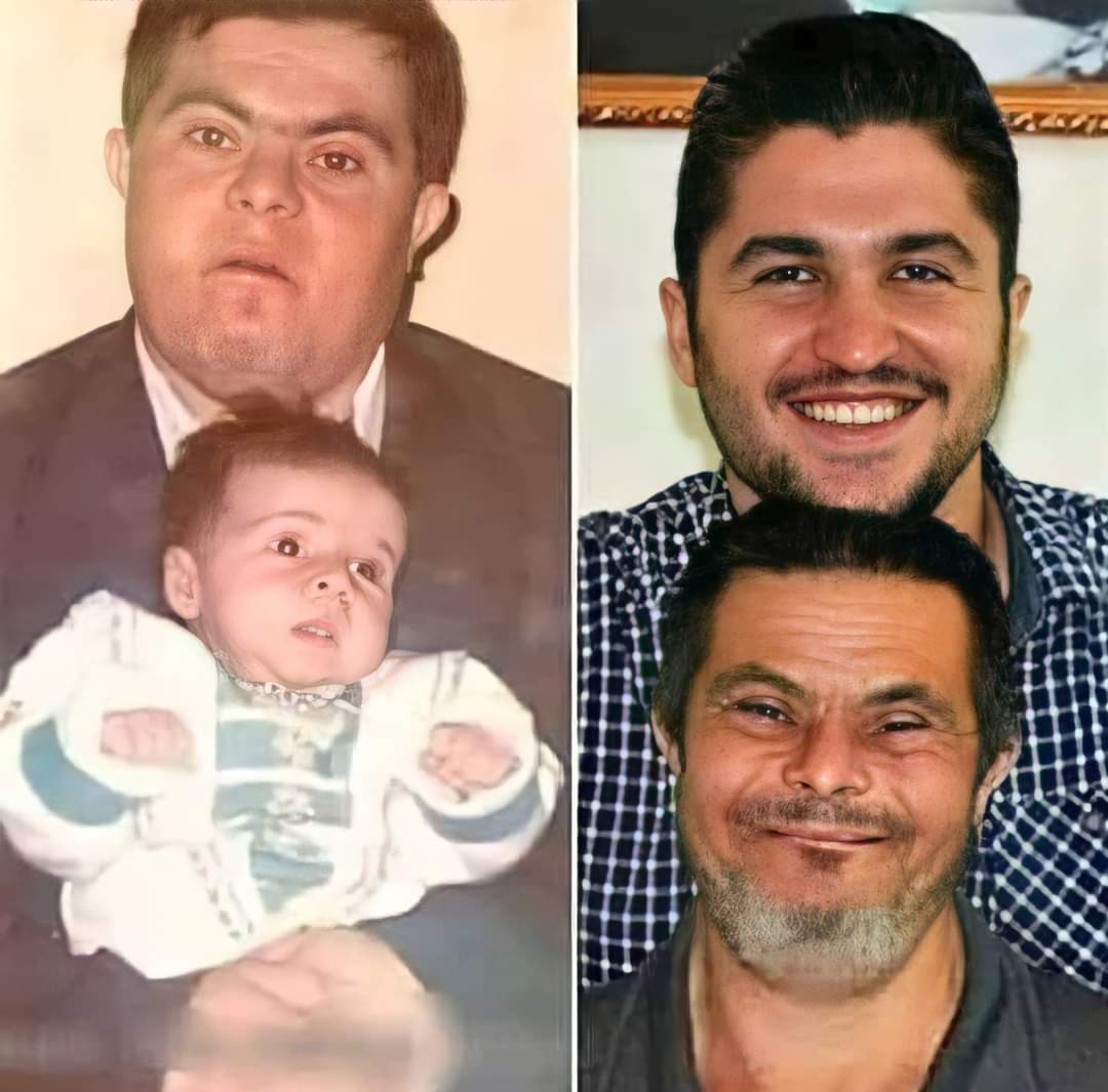 هذا الأب السوري مصاب بمتلازمة داون .. ظل يعمل ويحافظ على وظيفته لمدة 25 عام حتى استطاع أن يجعل ابنه طبيبا ❤