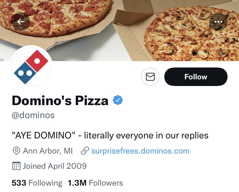 mazeinmiroh's tweet photo. domino's pizza having aye domino in their bio and maximum effort still having stayville in their location, we are slowly but surely moving towards skz world domination https://t.co/cyADFE4IUC