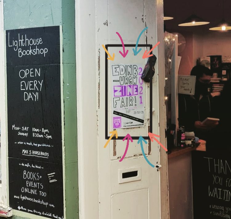 Lighthousebks's tweet photo. What’s that exciting looking poster on the door you ask?
why that would be news of Edinburgh’s next zine fair run by the fantabulous @tweetwronger (happy #BookshopDay to you marvels) over @ootbdrillhall - October 23rd! Get along!
#TypeThis #ChooseBookshops https://t.co/gS8UABc8NM