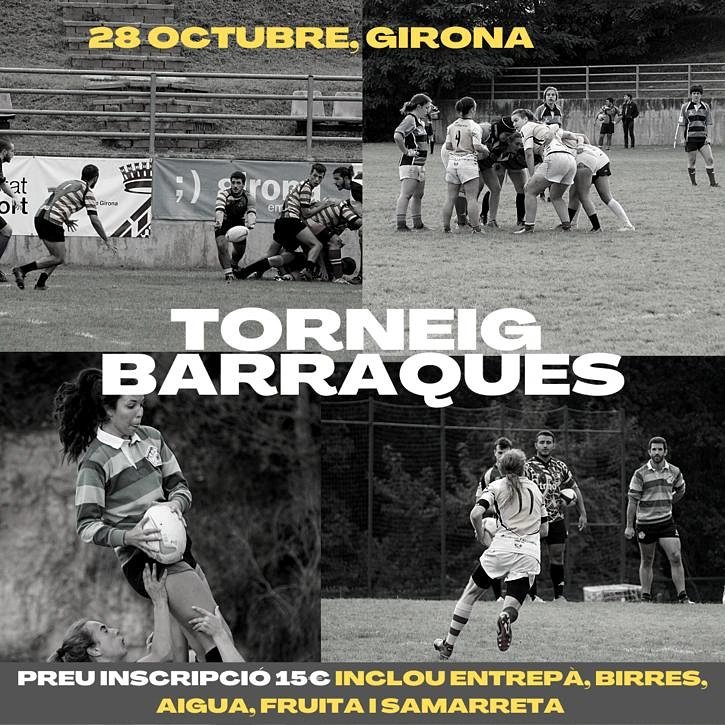 Eppp famíliaaaa rugbística!!!
Queden menys de 3 setmanes per tornar a tenir aquí el gran Torneig de Barraques!! 
Ja podeu reservar-vos el 28 d'OCTUBRE  per  gaudir del bon RUGBI 🏉 , de la FESTA i la XERINOLA🔥💃🏽 🍻

Salut i rugbi! 💙🏉