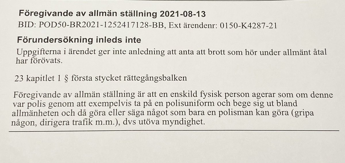 Svenska Narkotikapolisföreningen tweet media