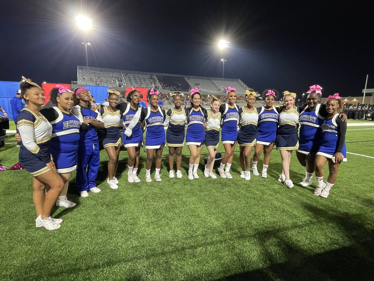 DiashoniS's tweet photo. @DueittEagles Cheerleaders had a great time cheering with the @DekaneyC at Planet Ford Stadium!!! @CheerDueitt https://t.co/XrRWSZFA9i