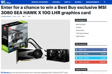 Anylog's tweet photo. entering to win a MSI GeForce RTX™ 3080 SEA HAWK graphics card from the Best Buy blog #MSIGeForceRTXContest @MSICanada @NvidiaGeforce https://t.co/GdI3mnEcfN
