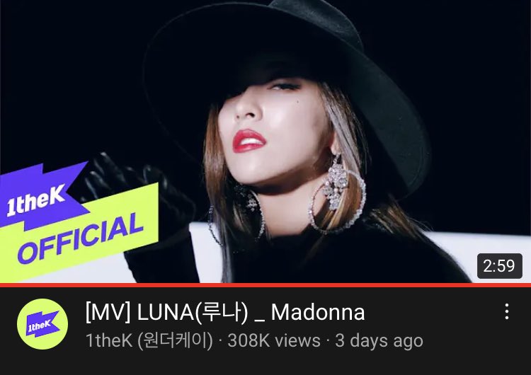 sunyoungsource's tweet photo. madonna on the 1thek channel has passed 300k views! 🎉 
but please don’t stop streaming yet! let’s keep going to show luna how proud we are of her

#LUNA_MADONNA #루나 #LUNA
#LunaIsBack #LunaTheMadonna https://t.co/RwNUpxttwS