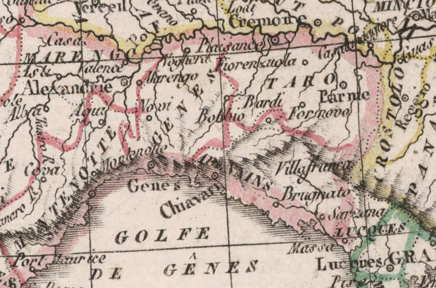 DougIpson's tweet photo. Verdi was born in the village of Roncole, which had been (and would later be) in the Duchy of Parma but in 1813 was in the French département of Taro (seen here on this map from 1812). https://t.co/5k38kQTwOR https://t.co/cjSuzFIfR9