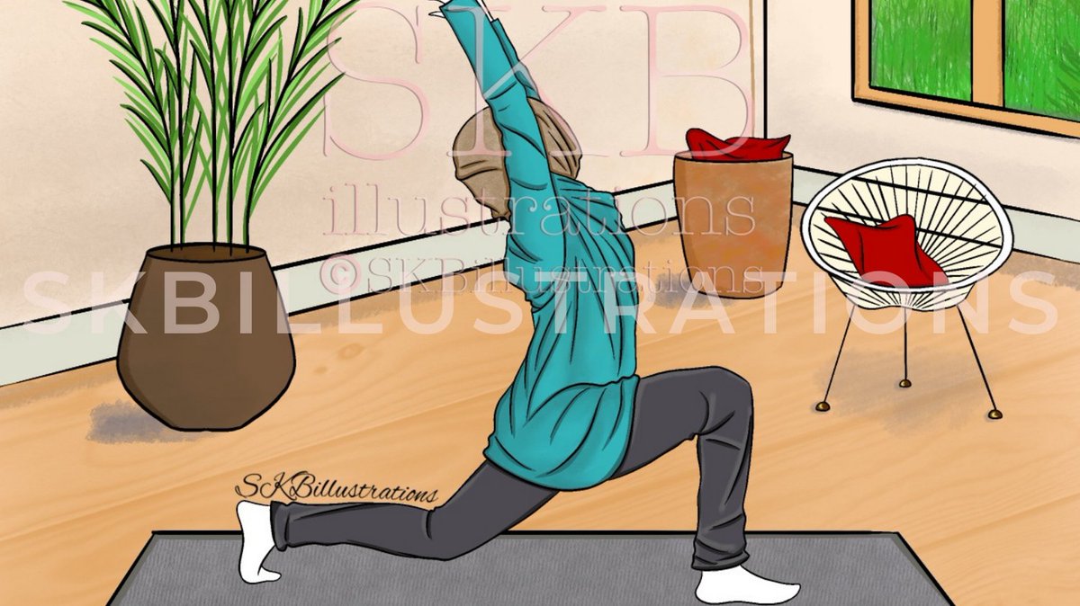 On weekends we workout .. and stretch 🙌
.
.
.
#hijab #hijabis #muslimgirl #muslimwomen #muslimahillustration #muslimillustrator #hijabiillustrator