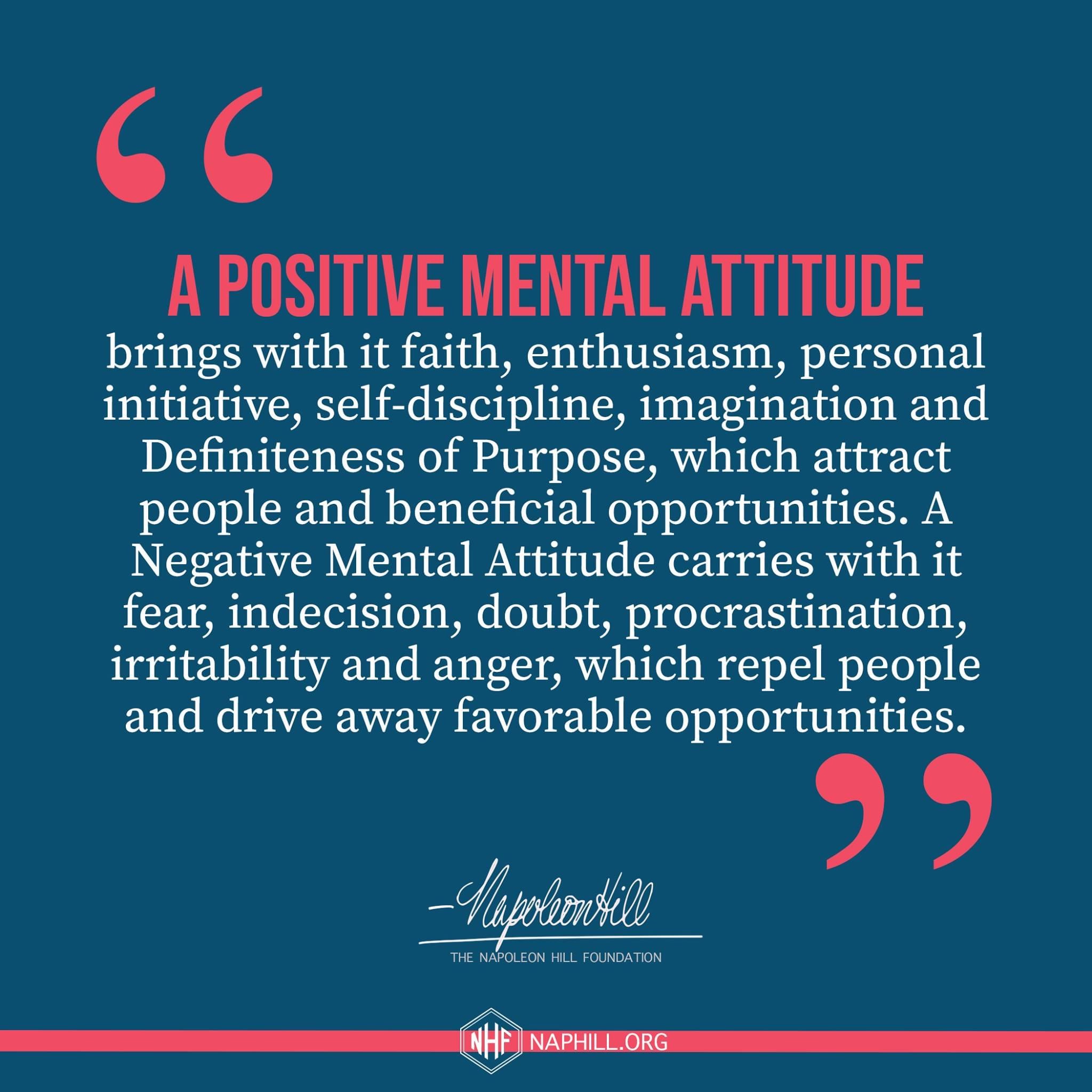 Positive Mental Attitude Quotes