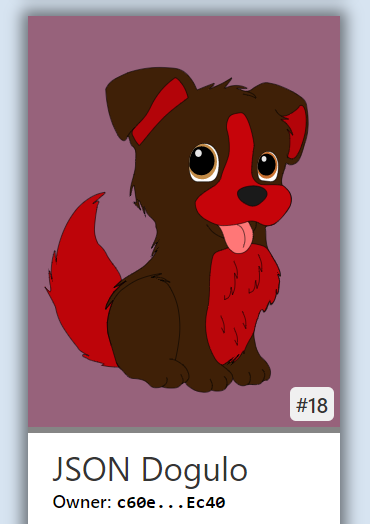 ponzipuppies's tweet photo. @jasonderulo Meet your new cute companion:

JSON Dogulo.

Please drop us a message and you'll get him for free :)

#NFT #Polygon #polygonNFT https://t.co/9wak76PUkk