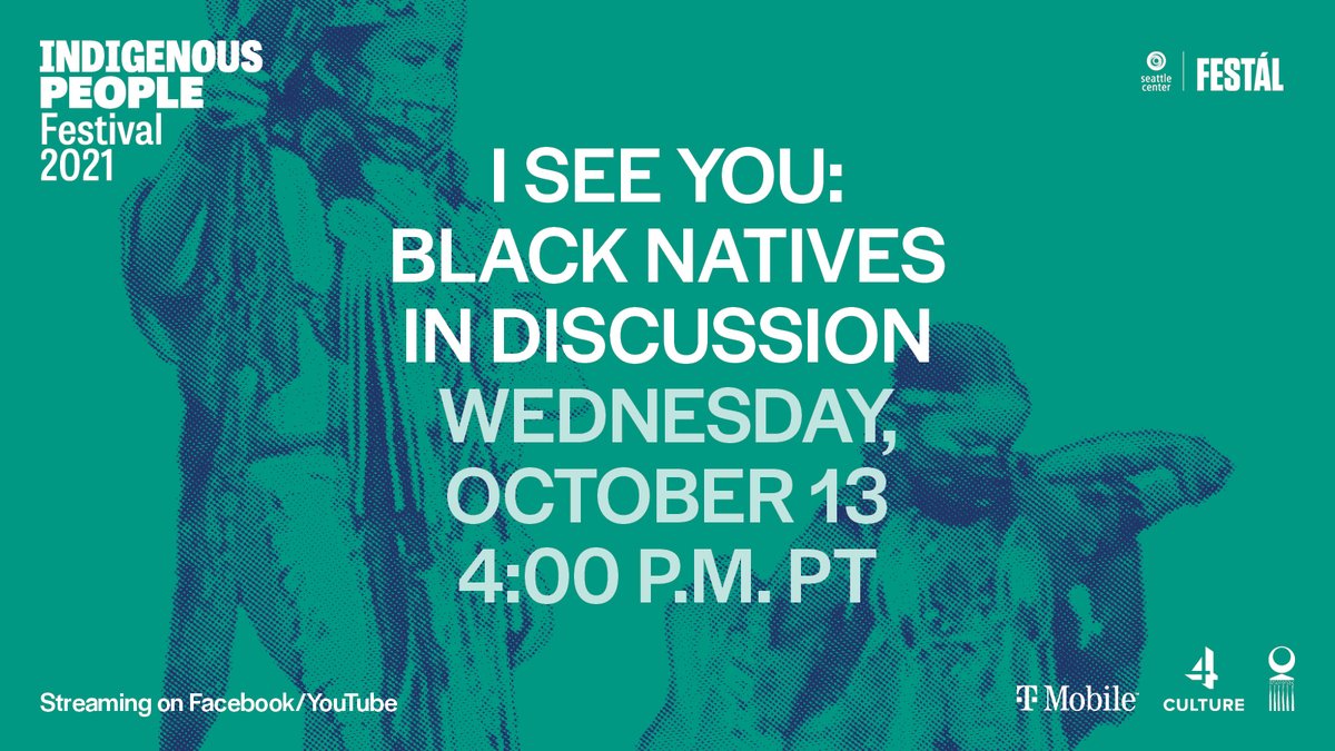 TheSIHB's tweet photo. Don't miss “I See You: Black Natives in Discussion” on 10/13 at 4pm!
Join @MelaninMvskoke, @dat_boi_De, & Paige Pettibon for a conversation on intersecting identities and collective liberation.
RSVP & watch here: https://t.co/smx7IhYjPO
#IndigenousPeopleFestival #NativeTwitter https://t.co/nUHLVkdV1j