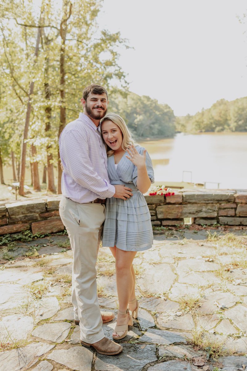 AshliWilkins6's tweet photo. Excited to share that ⁦@alliewallytally⁩ said Yes!!! We feel so blessed that ⁦@TreySimmins12⁩ will be joining our family! #happilyeverafter ❤️💕💍 https://t.co/kn3x7anz7p