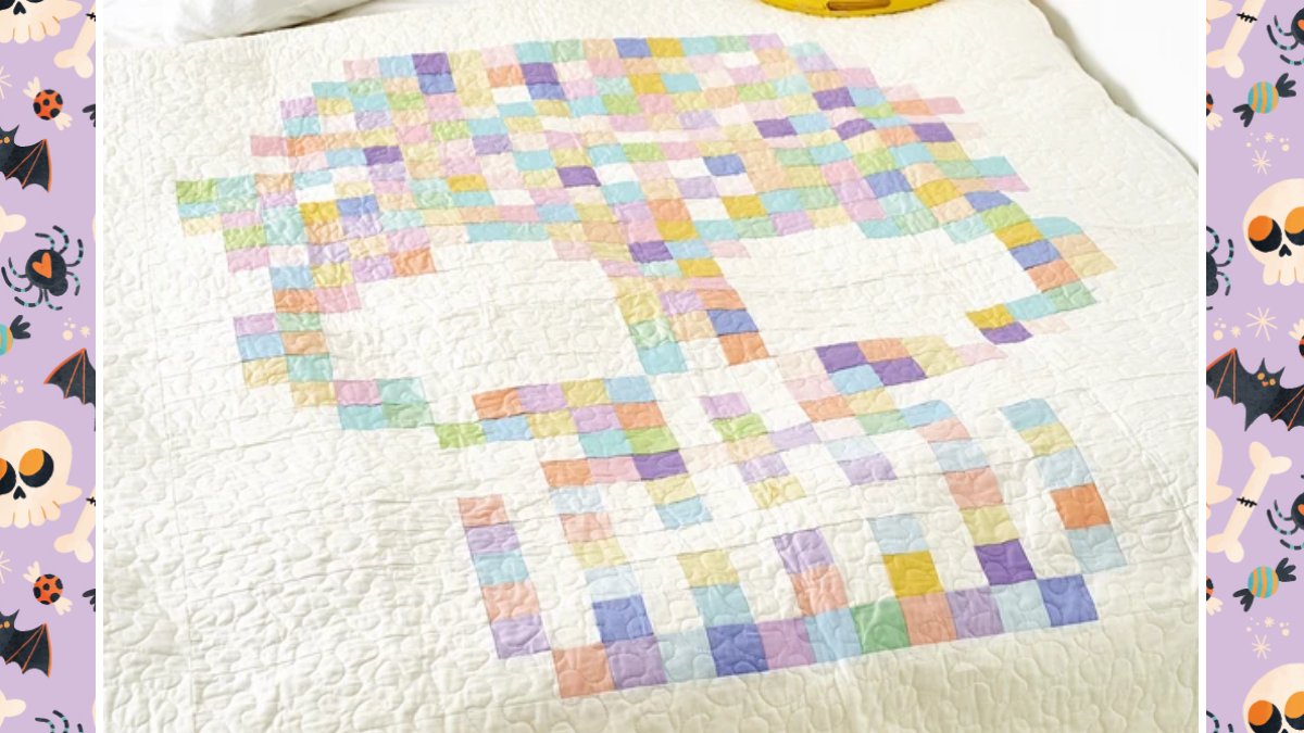 LethLib's tweet image. Quilts don't have to be all frills and flowers. Check out this hauntingly beautiful Sugar Skull Quilt Pattern by Natalie Santini (posted on the Gathered): ow.ly/pNAx50GguhB #LethLib #SaturdayStitching #PixelPattern #Ghouls