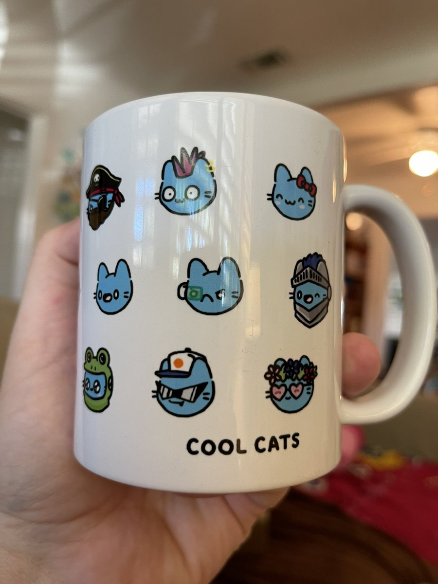 Love my new @coolcatsnft mug ❤️☕️