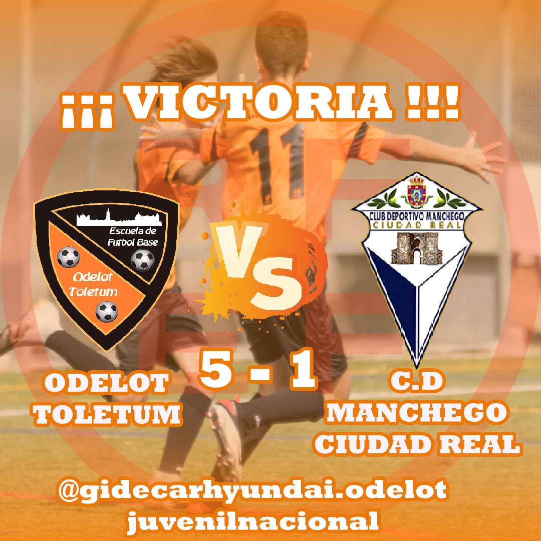 Victoria de nuestro Juvenil Nacional ante el <a href="/CDManchegoCReal/">Club Deportivo Manchego</a>  !!!!! #vamosodelot #odelottoletum