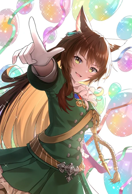 フミさん、お誕生日おめでとうございます!
シンボリルドルフ会長の勝負服を着たフミさんを描きました。
#恋フミ 