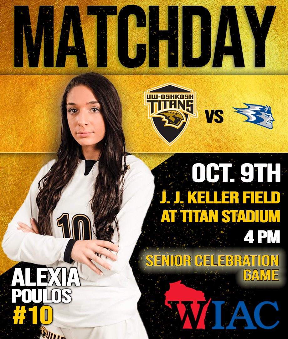 UWOWSoccer's tweet photo. MATCHDAY 13: Come support our seniors as we celebrate them for all of their hard work and dedication to the program!
#InTheTeam #NCAASoccer #D3Soccer

UW-Oshkosh vs UW-Stout
📍 J.J. Keller Field at Titan Stadium
⏰  4 PM
📺 / 📊 https://t.co/iQ6jud91fd https://t.co/rQ60tMpGYK