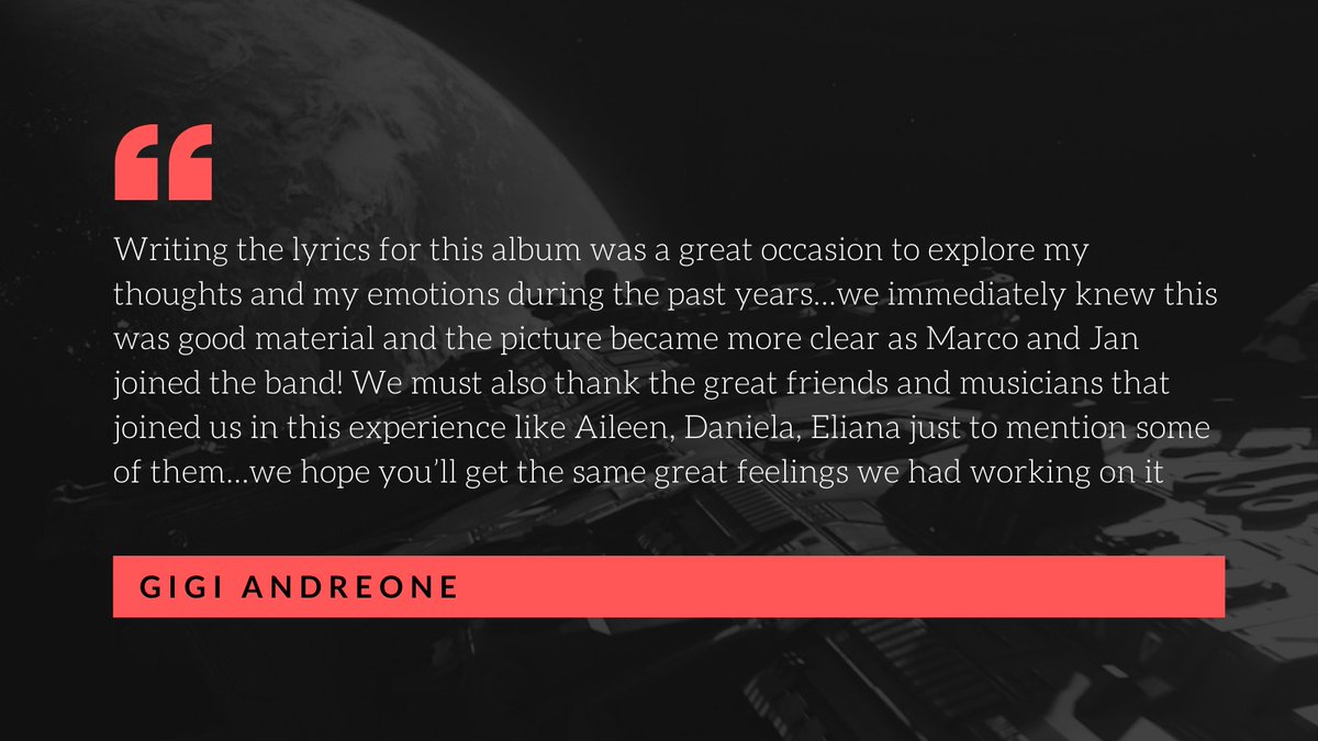 And a second quote from the band working on The Blue Dawn: Gigi Andreone 😎 

Listen to the album on your favourite platform: orcd.co/thebluedawn
#progmetal #progressivemetal #thebluedawn #progressiverock #metalmusic⁠