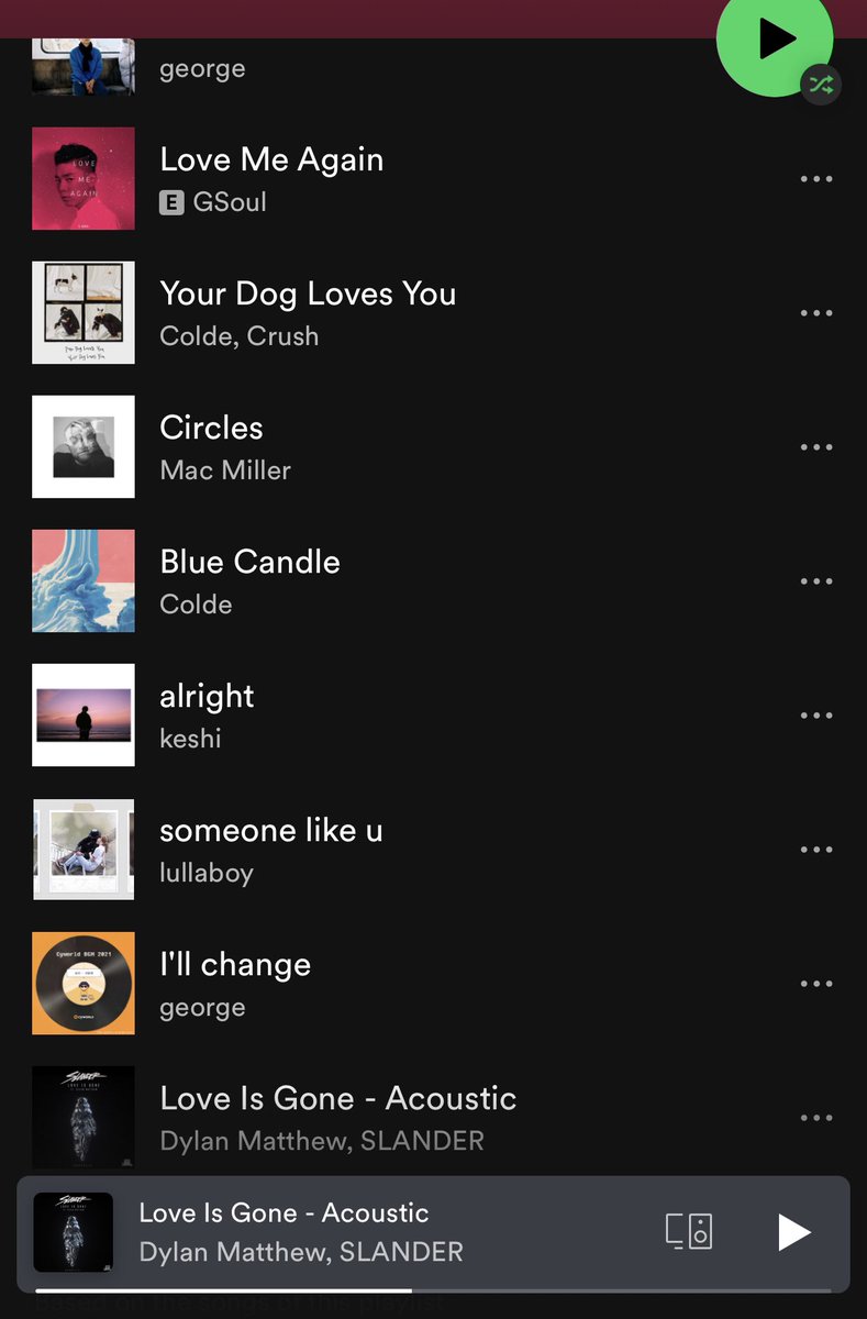 Him.                             His music taste.