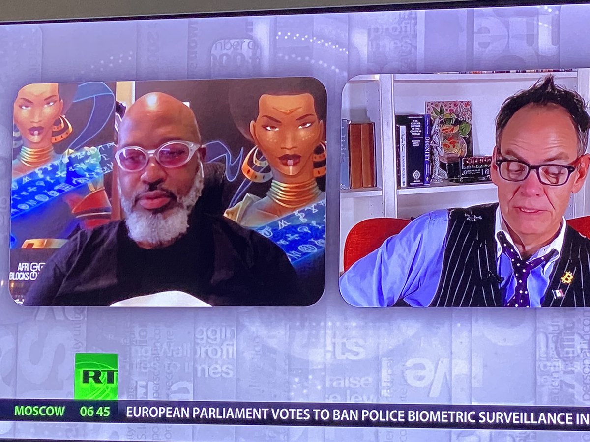 JohnPizzi's tweet photo. Great show and always cutting edge once again with #Keiserreport #MaxKeiser ##SinclairSkinner #ILoveBlackPeople Blockchain #btc #StacyHerbert #BlackBlockchain https://t.co/M8kaU3kIL7