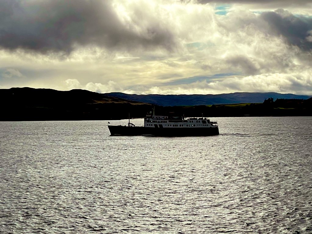 This afternoon's views from the bridge ...including a man-overboard exercise in the Sound of Mull ⛴😊 #lifeatsea #crewtraining