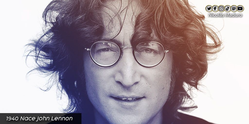 John Lennon, el gran cantante y compositor británico que alcanzó la fama mundial en la siempre recordada agrupación “The Beatles”. A 81 años de su nacimiento, lo recordamos con el espíritu libre y pacifista que legó a los pueblos de la humanidad. ¡Que Viva Lennon!