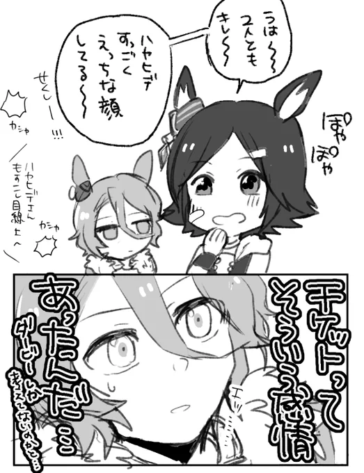 おまけ。チケちゃんタイシンちゃん 