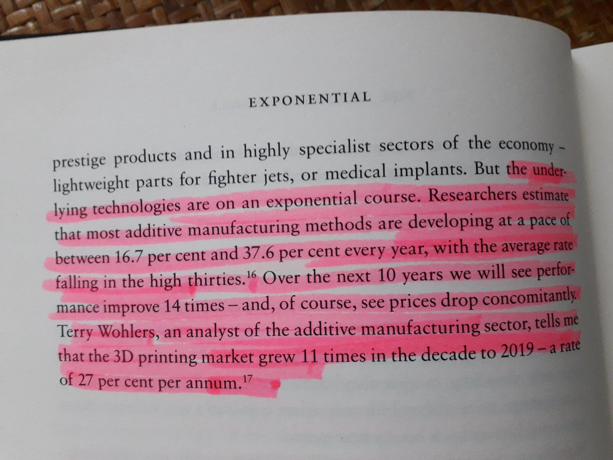 Some perspectives on the #exponential potential of #AdditiveManufacturing by @azeem...
#Innovation #ExponentialChange #Manufacturing #MaterialSciences