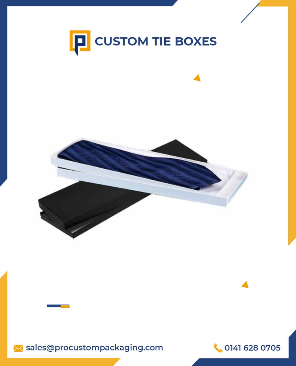ProCustomPack's tweet image. Custom Tie Boxes
Get your custom tie packaging boxes from Pro Custom Packaging at wholesale rates in any size, shape, &amp;amp; style with free shipping.

Website: t.ly/HJDQ
Email: sales@procustompackaging.co.uk 
Contact: 0141 628 0705 
 #procustompackaging #customtieboxes