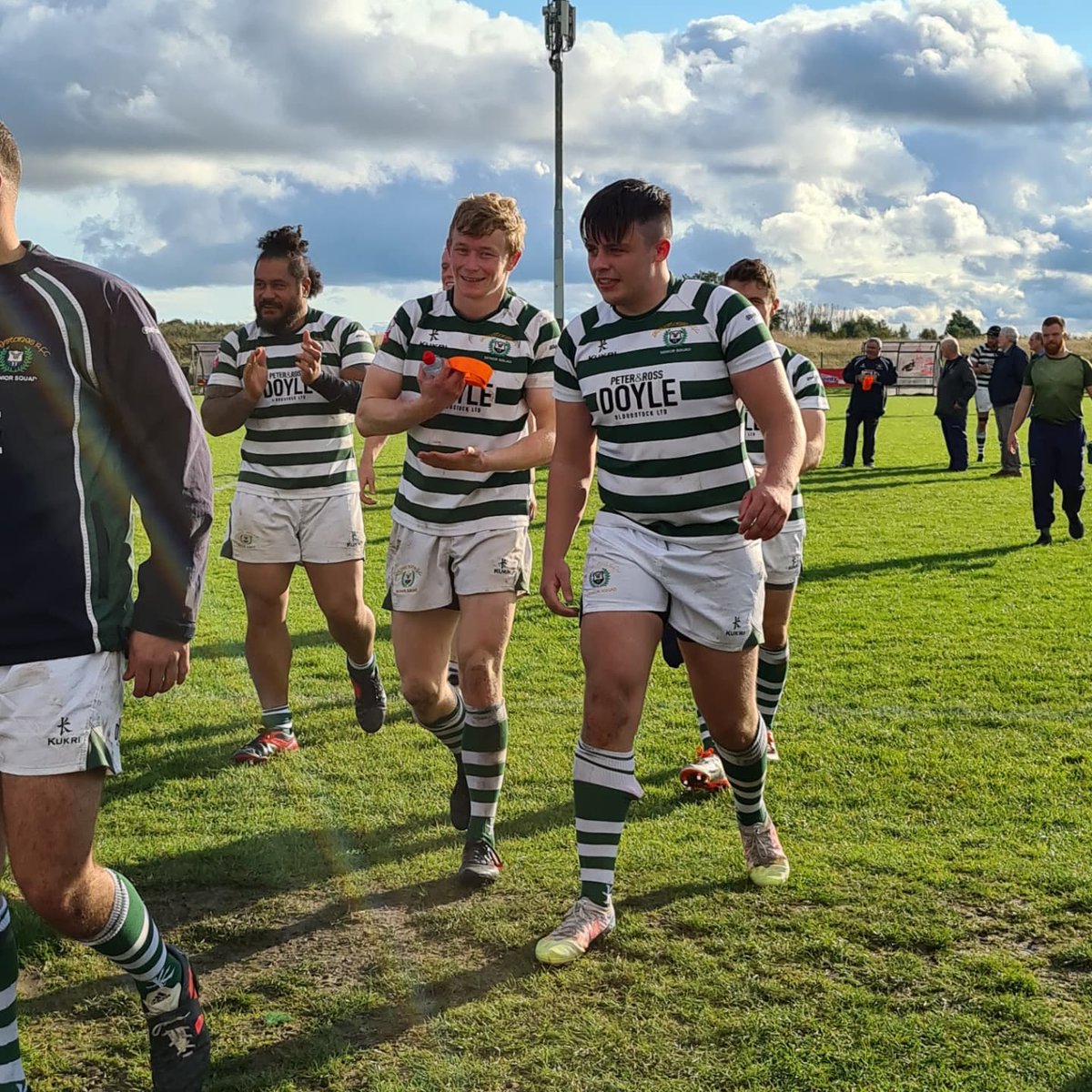 GreystonesRFC's tweet photo. 20 years to the day in the #AIL for Rob Connolly and a mighty shift put in as your senior squad run out 7-50 winners against Malahide - a match you couldn't take your eyes off as Malahide battled to the final whistle
#aildiv2b #PositiveEnergy #greatstartshere https://t.co/pNn7s7888Z