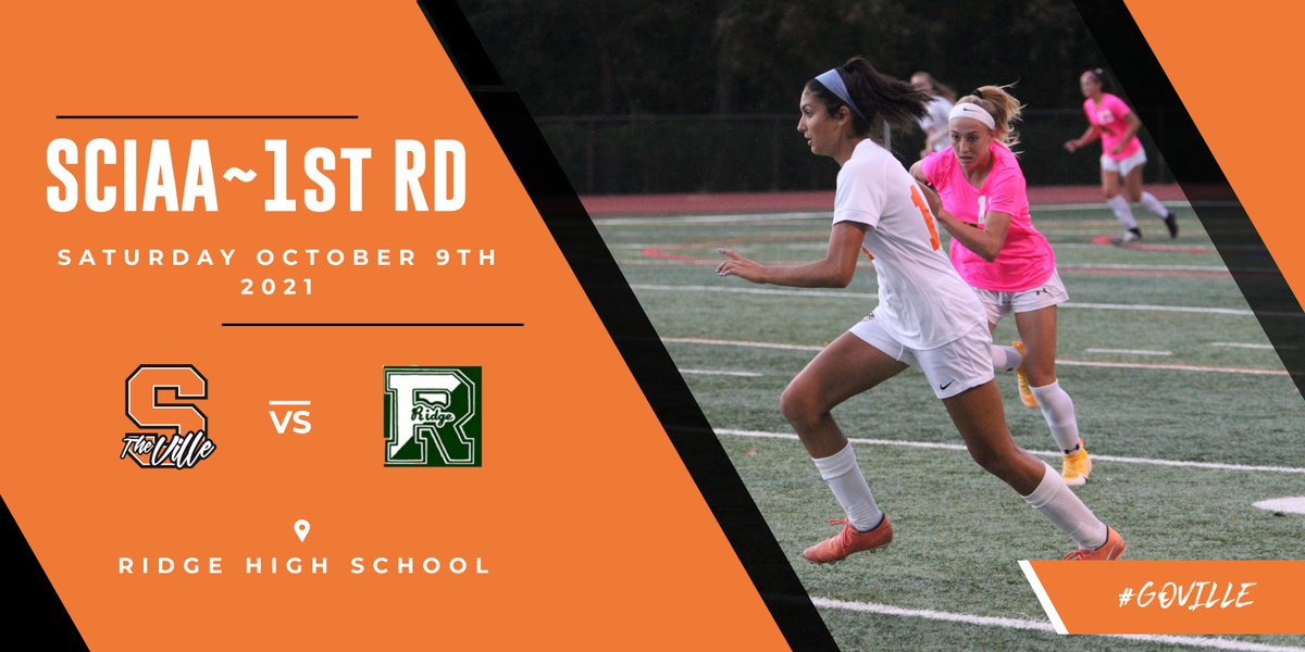⚽️Somerset County Tournament~ 2nd RD
          Ville Girls Soccer @ Ridge HS
⌚️1:30PM
📌Ridge High School
<a href="/villegirlssoc/">Ville Girls Soccer⚽️</a> <a href="/SomervilleHSNJ/">Somerville High School</a> <a href="/VilleSchoolsNJ/">Somerville NJ Schools</a>