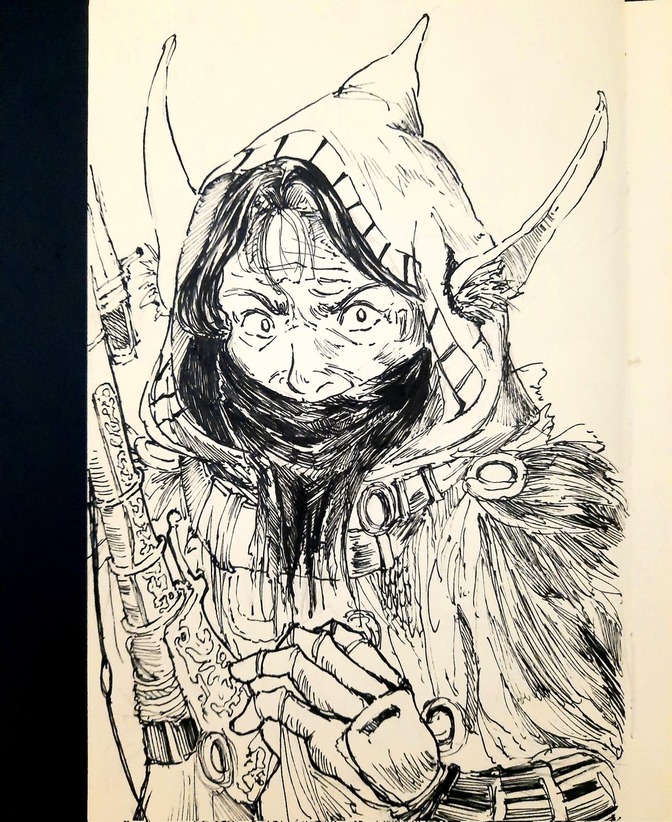 #inktober2021 #inktober Day 9 - Mercenary
.
#Illustration #イラスト #漫画 #만화 #삽화 #ドロー #comic #comicdrawing #komik #drawing #ink #fantasy #drawingart #conceptsketch #conceptdrawing #ConceptualArt #doodle #sketch #DoodleArt #Sketchドロー #art #artwork #illustrator