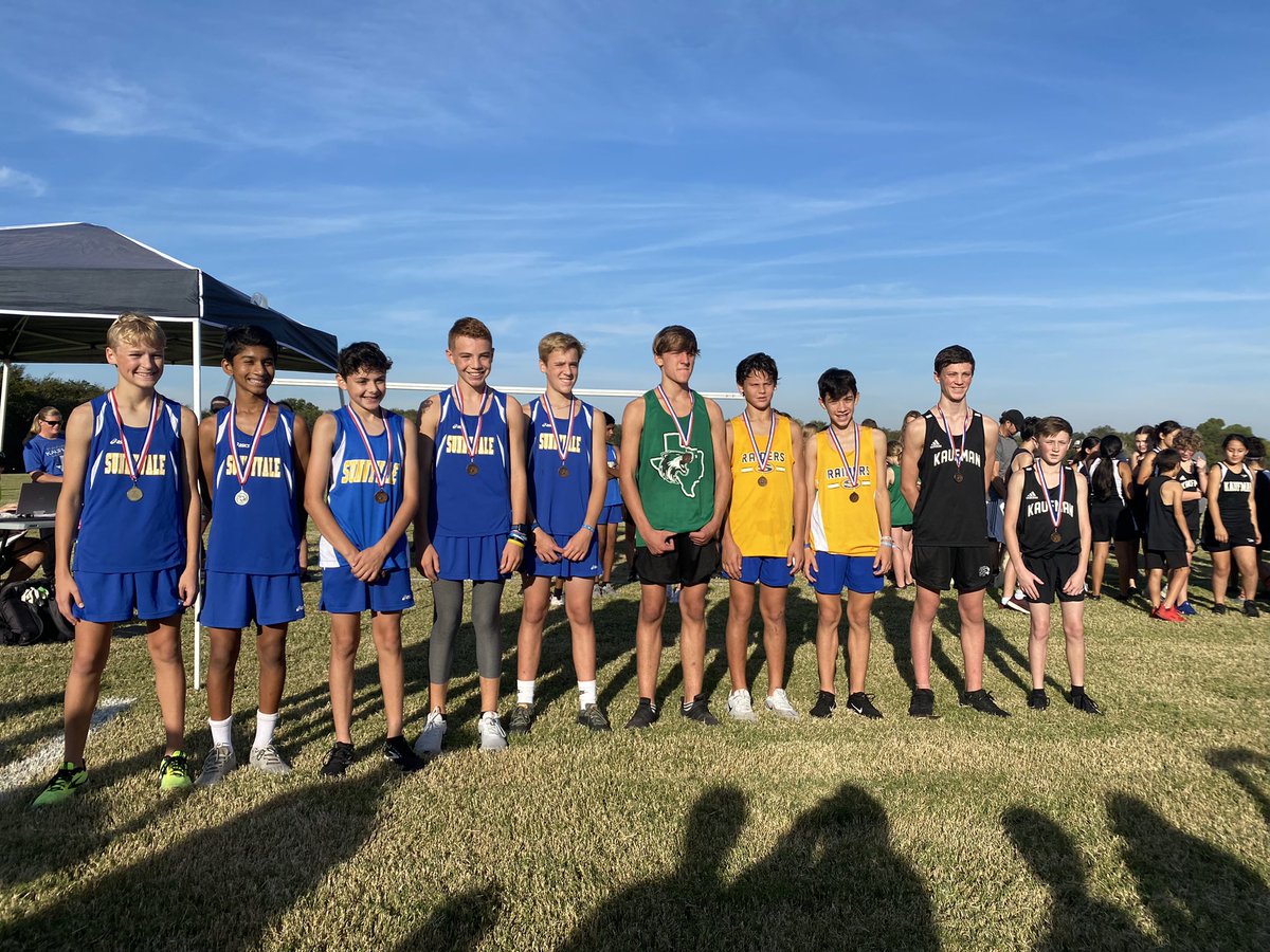 2021 District 13-4A Jr. High Boys XC Champs 🏆 Perfect season complete. Extremely proud of these boys! Ammon Hardy Grand Champion. #Winners #RaidersRise <a href="/smslearns/">smslearns</a> <a href="/SunnyvaleISD/">Sunnyvale ISD</a> <a href="/SVRaiderBooster/">SHS Raider Booster</a>