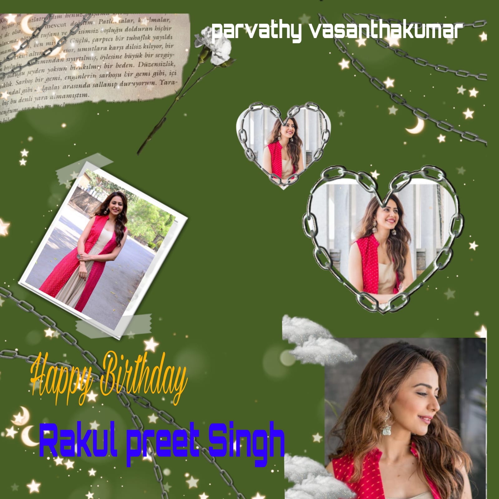 Happy Birthday
Rakul preet Singh  