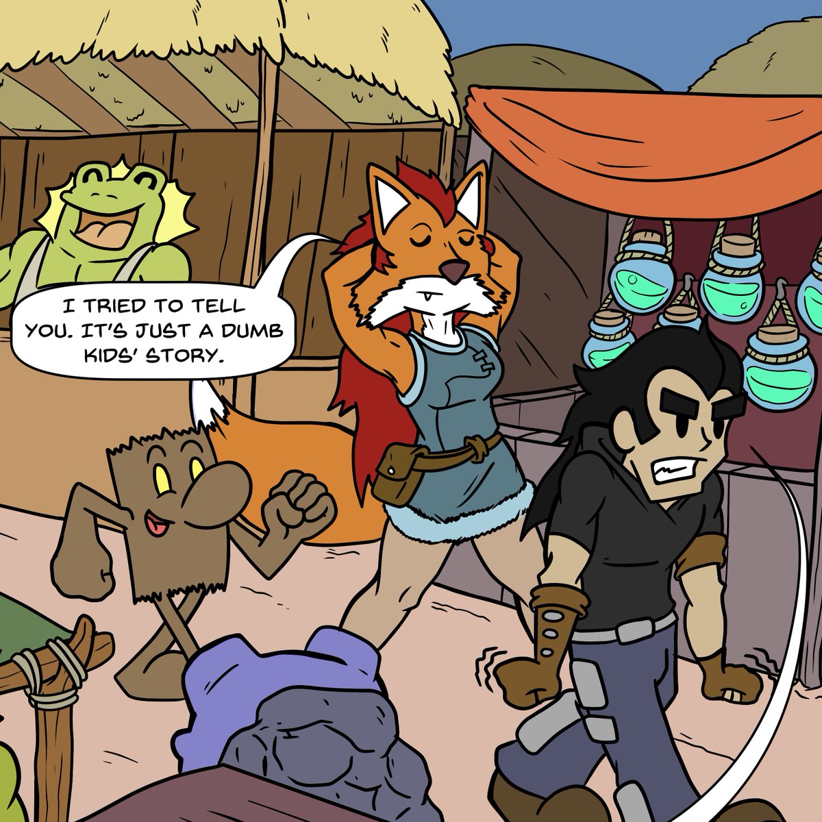 lumberjacksonco's tweet photo. So my takeaway is, "I really want to drink whatever's in those bottles in the background."

Check out the page update at https://t.co/GhFMcFA6HF
 
Or find it on @webtooncanvas @Tapastry_TCC
#WebComics #Fantasy #FantasyComics #IndieComics
 
By @jbombcreative and @gojohnnycap https://t.co/4fu5jJtu5d